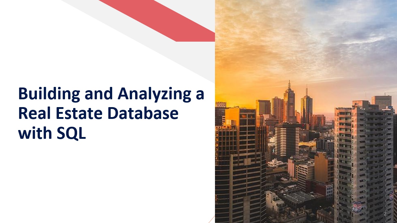 Real Estate Database with SQL